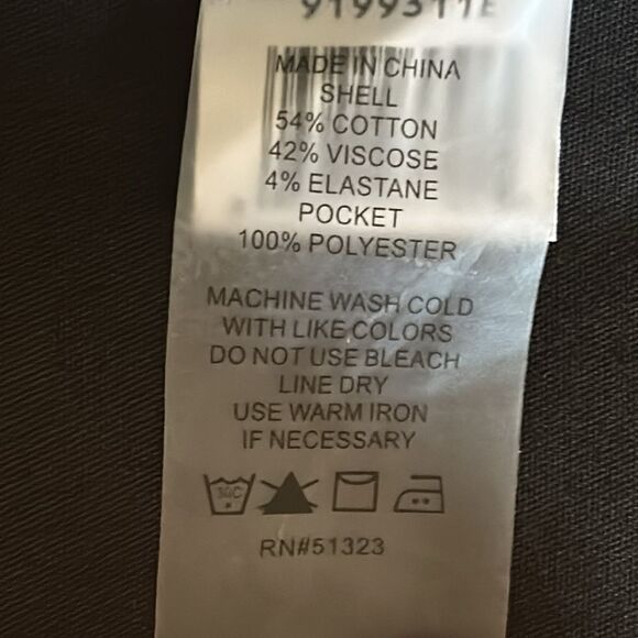 VINCE CAMUTO Women’s Black Pant Size 4 Side Zip Double Weave Ankle Pant - Picture 12 of 12